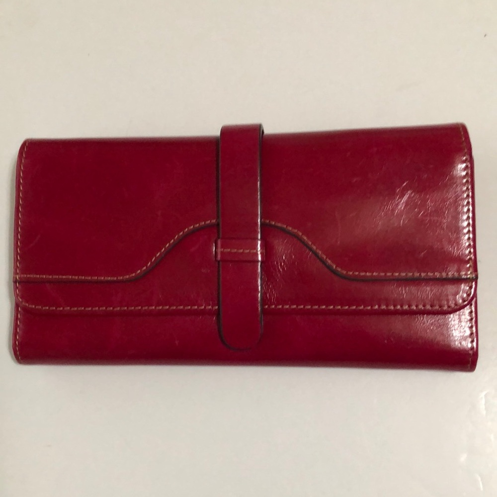 ITSLIFE Rose Red RFID Leather Wallet
